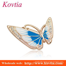 beautiful butterfly shape crystal brooch for wedding invitation